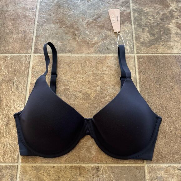 Skims Fits Everybody Plunge Bra Onyx Size 36DDD - Picture 3 of 10